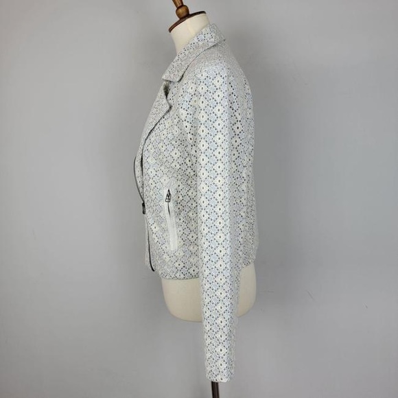 Anthropologie- Dolan Crochet Zip Moto Jacket - Picture 7 of 11